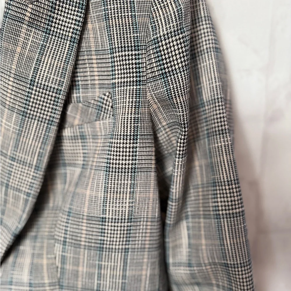 Veronica Beard GIA Dickey Jacket / Blazer  - Grey/Navy Plaid – Women’s Size 2 - Picture 8 of 11